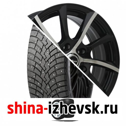 Колесо в сборе Pirelli Winter Ice Zero 2 215/65 R16 T 102 + X-Race AF14 6.5xR16 5×114.3 ET40 DIA60.1 Черный полностью полированный в Ижевске